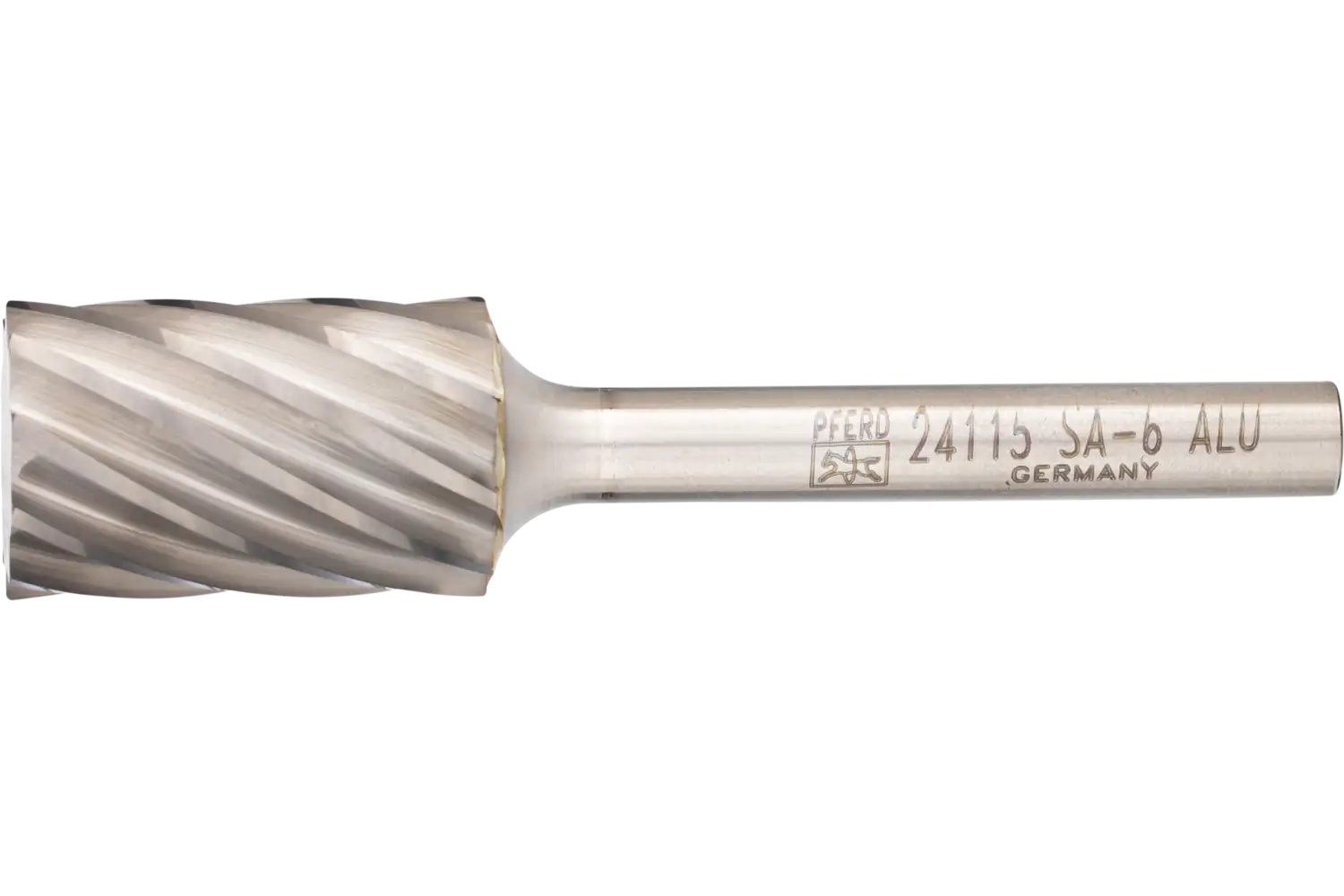 Picture of Pferd Carbide Bur SA-6 Cylindrical Uncut End ALU Cut 5/8" x 1" x 1/4" Shank